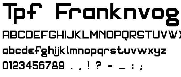 TPF Franknvogt font